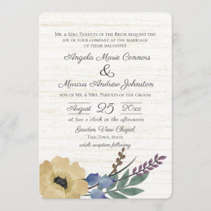 Woodland Floral Invitation