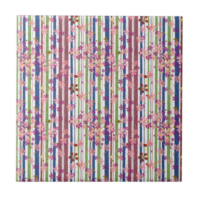 Woodland Flowers Tile (Front)