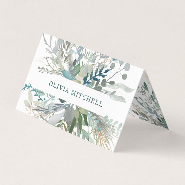 Woodland Foliage Business Card (Front)