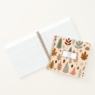 Woodland Foliage Spiral Notebook