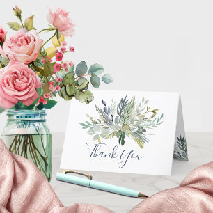 Woodland Foliage Thank You Card