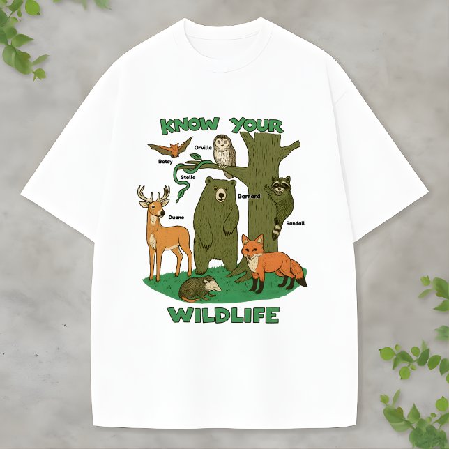 Woodland forest animal Creature Educational outfit T-Shirt (Creator Uploaded)