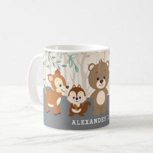 Woodland Forest Animals 1st Birthday Party Gift Coffee Mug