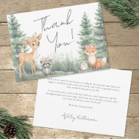 Woodland Forest Animals Adventure Baby Shower