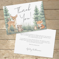 Woodland Forest Animals Adventure Baby Shower