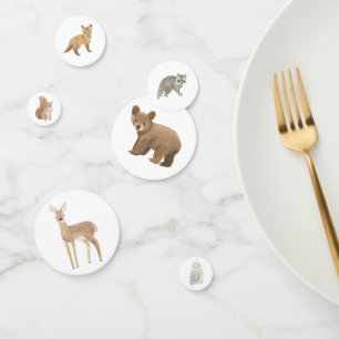 Woodland Forest Animals Baby Shower Confetti