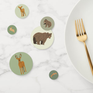 Woodland Forest Animals Baby Shower Confetti