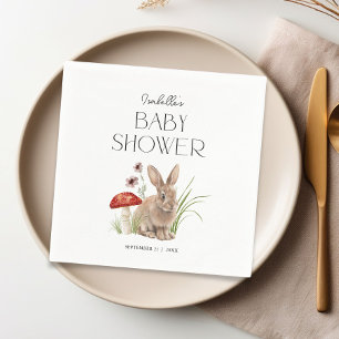 Woodland Forest Animals Baby Shower Custom Napkin