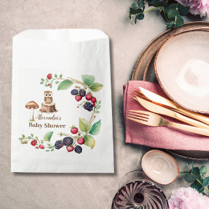 Woodland Forest Animals Baby Shower Favour Bags
