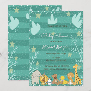 Woodland, Forest Animals Baby Shower Invitation
