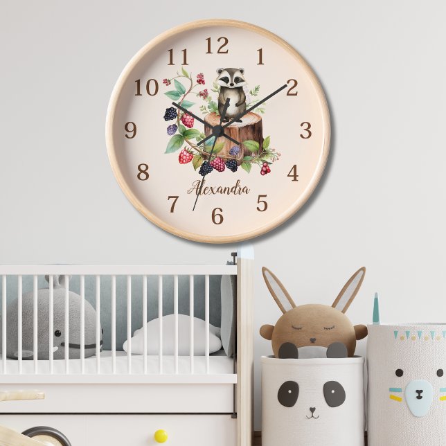 Woodland Forest Animals Clock (Creator Uploaded)