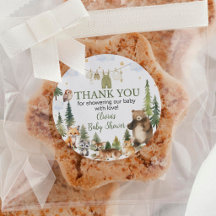 Woodland Forest Animals Cute Baby Shower