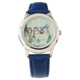 Woodland Forest Animals Deer Owl Fox hedgehog Watch