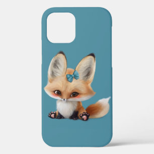 Woodland Forest Animals Fox Hand Drawn Cute iPhone 12 Case