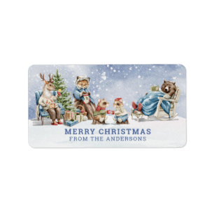 Woodland Forest Animals Gift Tag