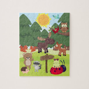 Woodland Forest Animals Kids Puzzle