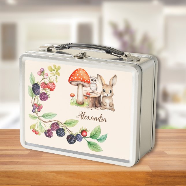 Woodland Forest Animals Metal Lunch Box (Creator Uploaded)