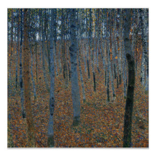 Woodland Forest Art Gustav Klimt-Beech Grove Gloss Poster