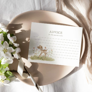 Woodland Forest Baby Shower Advice Card