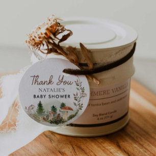 Woodland Forest Baby Shower Thank you Favour Tags
