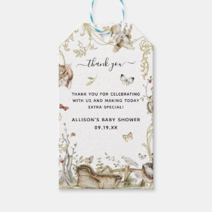 Woodland Forest Baby Shower Thank You Gift Tags