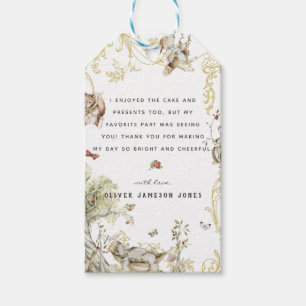 Woodland Forest Birthday Party Thank You Gift Tags
