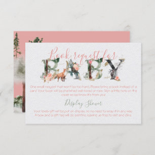 Woodland Forest Books for Baby & Display Shower Invitation