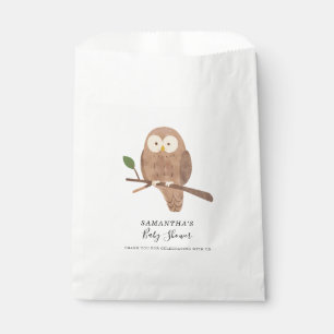 Woodland Forest Creatures Night Owl Baby Shower Favour Bags