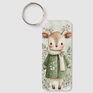 Woodland Forest Deer Keychain 