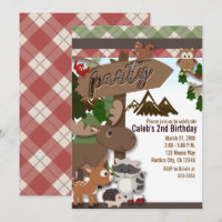 Woodland Forest Friends Kids Birthday Party