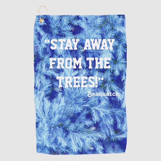 Woodland Forest Golf Towel (Front)