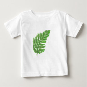 Woodland forest green ferns forest ferns baby T-Shirt