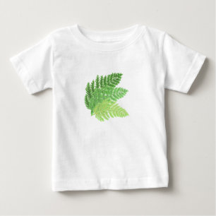 Woodland forest green ferns forest ferns leaves baby T-Shirt