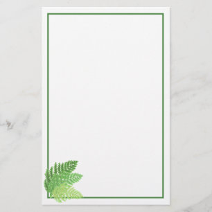 Woodland forest green ferns forest ferns leaves stationery