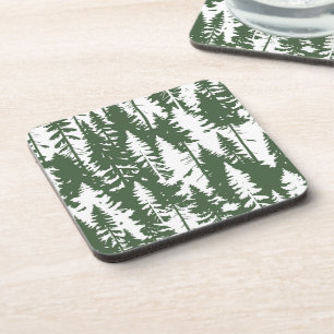 Woodland Forest Pattern Coaster