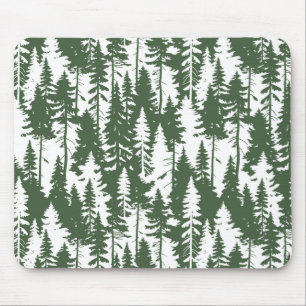 Woodland Forest Pattern Mouse Mat