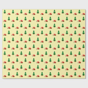 Woodland Forest Tree Pattern – Cosy Nature Design Wrapping Paper