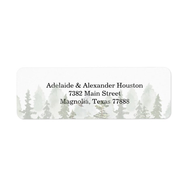 Woodland Forest Wedding Green (Front)