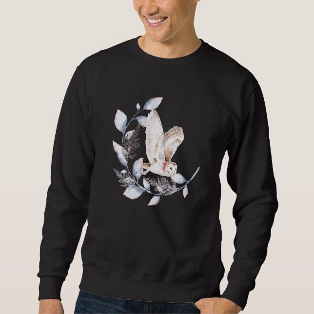 Woodland Forrest Magic Barn Owl Sweatshirt (Front)
