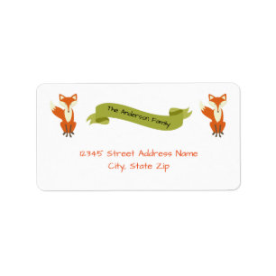 Woodland Fox - Address Labels