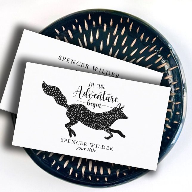 Woodland Fox Adventure Begins Business Card (Creator Uploaded)