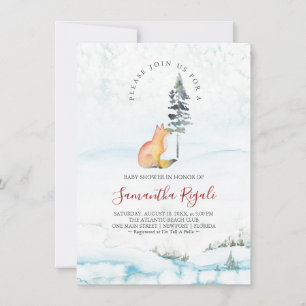 Woodland Fox and Greenery Baby Shower