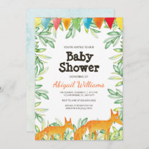 Woodland Fox Baby Shower