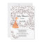 Woodland Fox Baby Shower Invite