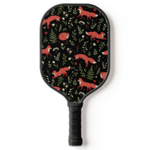 Woodland Fox Botanical Pattern Custom Name
