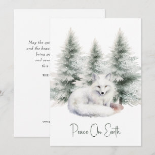 Woodland Fox Christmas Holiday Card
