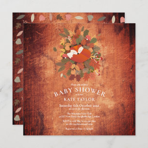 Woodland Fox Cub Baby Shower / Sprinkle Invitation