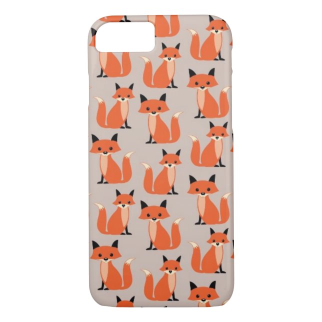 Woodland fox cute retro whimsical hipster foxes Case-Mate iPhone case (Back)