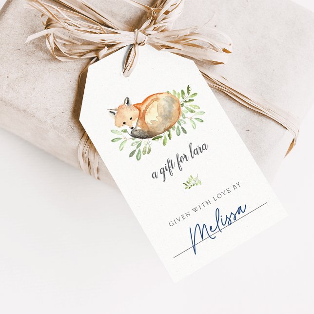 Woodland Fox Display Shower Tags (Creator Uploaded)