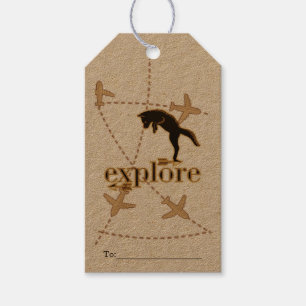 Woodland Fox Explore Wood-Burning Theme Gift Tags